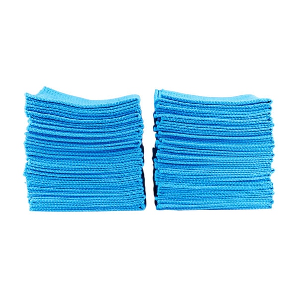 blue window cleaning microfiber